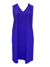 Marina Rinaldi Women's Blue Ocra Shift Dress Size L NWT
