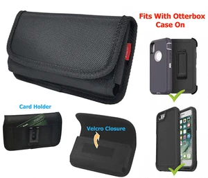 Plus Size Clip Holster Pouch Case Fits Galaxy S24/S23/S22 Ultra, with Cover on - Picture 1 of 6