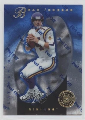 1997 Pinnacle Totally Certified Platinum Blue /2499 Brad Johnson #116 - Image 1 of 2