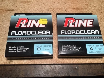 P-Line Floroclear 4 lb. 300 yardas. & 8 Lb. 300 yardas. Nuevo.  Foto 1 de 2