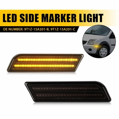 Luces LED delanteras laterales ámbar para Ford Transit Connect 2010-2013 2011 2012 Foto 1 de 4