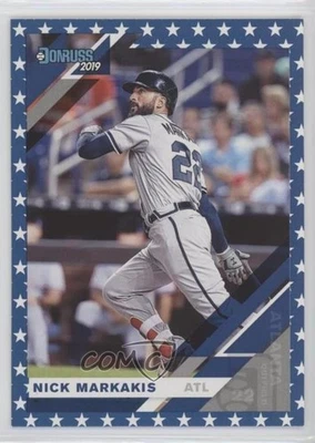 2019 Panini Donruss Independence Day Nick Markakis #177 - Image 1 of 2