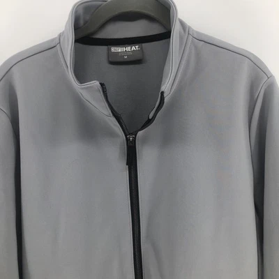 32 Degrees Heat Men's Full Zip Regular Fit Stand Collar Jacket, Gray, Medium - Image 1 of 4