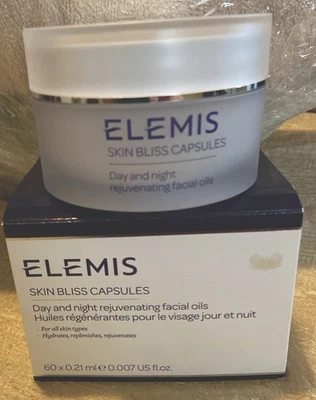 Elemis кожи блаженство капсулы день и ночь масло для лица 60 новый RV $115 новый в коробке - Изображение 1 из 3