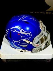 Demarcus Lawrence Signed Mini Helmet Boise State Dallas Cowboys Beckett COA - Picture 1 of 2