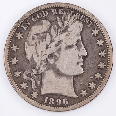 1896-O Barber Half Dollar 50c Silver Scarce Better Date only 924,00 Minted  - Image 1 of 2