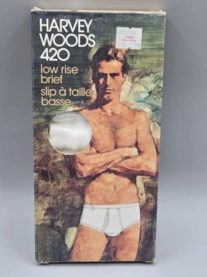 Vintage Men's Harvey Woods 420 Low Rise Brief Size S NOS - Image 1 of 4