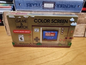 Nintendo Game & Watch Super Mario Bros Handheld Console Clock - New Sealed - Picture 1 of 6