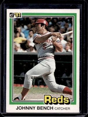 1981 Donruss Johnny Bench #182 Reds - Image 1 of 2