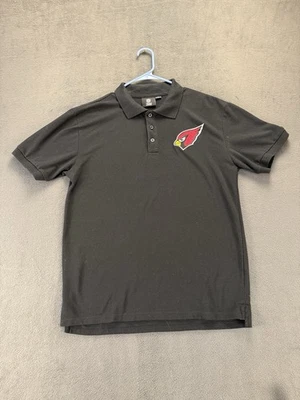 Arizona Cardinals NFL Team Apparel Black Polo Shirt Mens Large Golf Football - Image 1 of 4