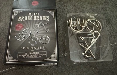 Metal Brain Drains 3 pc Puzzle Set - Image 1 of 3