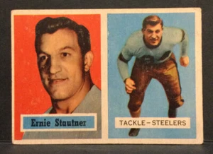 Ernie Stautner - #92 - Steelers - 1957 Topps Fútbol - En muy buena condición - Imagen 1 de 2