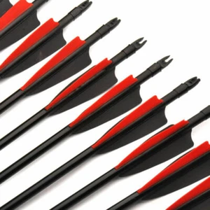 Flechas de fibra de vidrio de 30" 6/12 piezas tiro con arco SP500 8 mm para caza de disparos al aire libre - Imagen 1 de 20