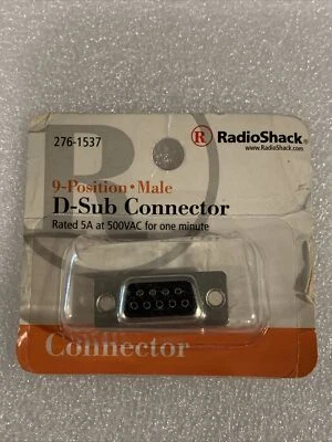 RadioShack 9-Position Male Solder D-Sub Connector 276-1537 - Image 1 of 4