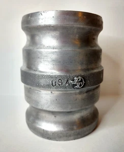 Aluminum 3 Inch to 3 Inch Male Spool Camlock Adapter for Fuel Oil Septic Grease - Picture 1 of 12