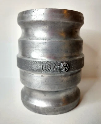 Aluminum 3 Inch to 3 Inch Male Spool Camlock Adapter for Fuel Oil Septic Grease - Image 1 of 4