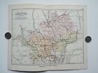 Antique/Vintage County Map of HERTFORDSHIRE - Phillips Handy Atlas , 1887