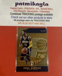 2016-17 Gold Standard #96 PAUL GEORGE Gold AU Parallel 78/79 Pacers/Clippers - Picture 1 of 2
