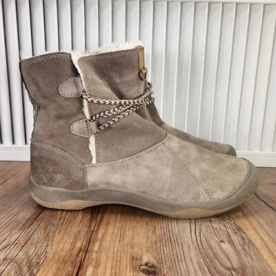 Botas al tobillo Eddie Bauer Hydra Stone para mujer talla 8,5 M gamuza topo piel sintética forradas Foto 1 de 4