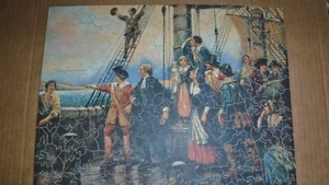 Vtg. 1930's Wood Jigsaw Parker Bros. Pastime Puzzle "Land Of Promise" Comp. 300p - Picture 1 of 10