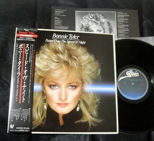 BONNIE TYLER FASTER THAN THE SPEED OF NIGHT 1983 JAPAN EPIC/SONNY ORIG LP - Picture 1 of 4