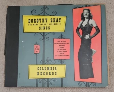Dorothy Shay The Park Avenue Hillbillie Sings 78 RPM Record Set Of 4 With Cover - Image 1 of 4