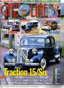 GAZOLINE 99 FORD COMETE CITROEN TRACTION 15/6 BERLIET ETOILE D'ARGENT 16CV 1917 - Imagen 1 de 2
