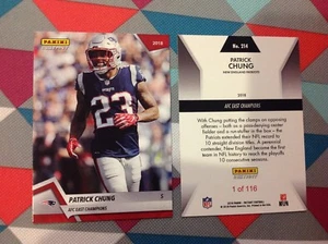 Patrick Chung Patriots playoffs Red versi 2018 Panini Instant AFC East Champions - Picture 1 of 1