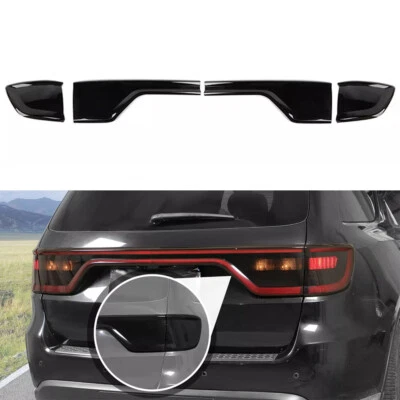 Smoked Black Tail Light Lamp Cover Guard Trim For Dodge Durango 14+ Accessories Foto 1 de 4