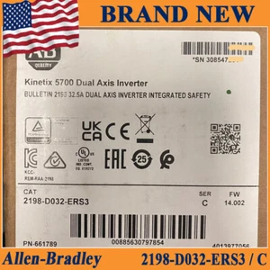 Nuovo Sigillato NUOVO PLC 2198-D032-ERS3 Kinetix 5700 Ser C Modulo Doppio Asse - Foto 1 di 5