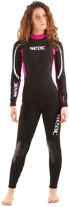 Seac Neoprenanzug Relax Einteiliger 2,2mm-Damenanzug, schwarz/pink, Größe XS - Bild 1 von 9