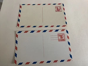 US 6 cent & 5 cent airmail postcards unused   (File 71 lot 25) - Picture 1 of 2