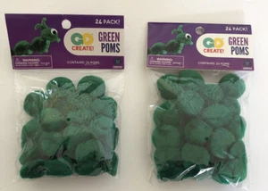 Lot Of 2! 48 Poms 1"  Art Craft Projects Plush Balls GO Create! - Picture 1 of 1