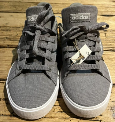 Adidas Jóvenes Niños Talla 5 Gris Negro Rayas Nuevo con Etiquetas Foto 1 de 4