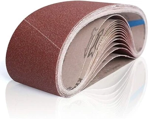50 PACK 4 x 36 Inch Sanding Belts 80 120 150 240 400 Grit Belt Sander Sandpaper - Picture 1 of 7