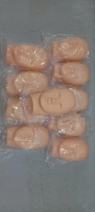 Brand New Job Lot of 10 Practice Mannequin Heads For Eyelash Extention Makeup - Picture 1 of 1