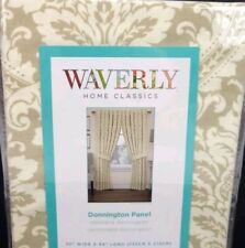 Waverly Donnington 0792522 Linen Cotton Back Tab Single Curtain Panel 52x84