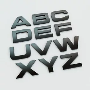 RANGE ROVER SPORT L320 2005 Style HAWKE SINGLE Matte Black Boot Bonnet Letters - Picture 1 of 2
