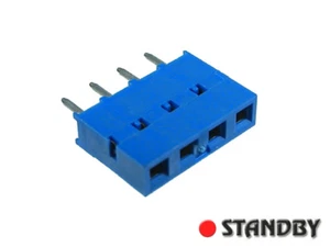 20pcs 1x4 Female Pin Header Straight Solder Tails, pitch=2,54mm, 76341-304 BERG - Bild 1 von 1