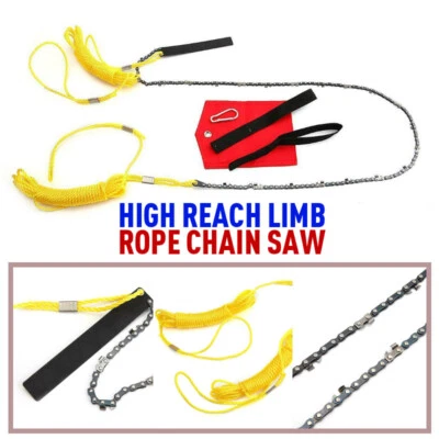 Motosega a corda per arti ad alta portata US 48" taglio albero ramo decespugliatore acciaio manganese - Immagine 1 di 4