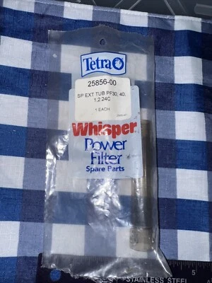 Tetra Whisper Power Filter Plastic  Tube 4”  Part 25856-00 SP EXT Tube Pf 30, 40 - Image 1 of 4