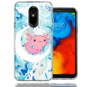 For LG Stylo 5 Axolotl Moon Mable Double Layer Phone Case Cover - Picture 1 of 1