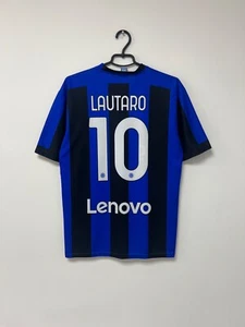 Inter Milan 2022/23 Home Maglia Lauraro #10 Football Shirt Jersey Mens sz L - Picture 1 of 19