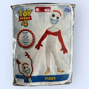 Disney Toy Story 4 Forky Niño Pequeño 3-4 Disfraz de Halloween - FALTA CUBIERTA/MÁSCARA DE ZAPATO - Imagen 1 de 5
