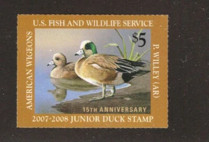 US JUNIOR DUCK HUNTING STAMP - SCOTT# JDS15 - MINT NEVER HINGED - Picture 1 of 1