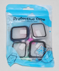 Neuf 4 pièces étuis de protection pour montre connectée en argent clair bleu marine noir 40 mm pour Apple - Photo 1 sur 4