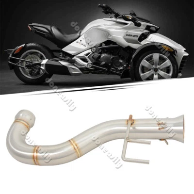 Para Can-Am Spyder F3 Sport Tourer Tubo de escape de motocicleta de enlace medio deslizante en stock Foto 1 de 4