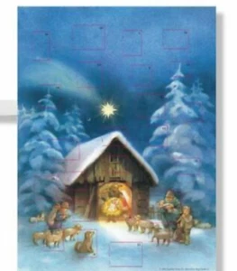 SILENT NIGHT MUSICAL ADVENT CALENDAR **LIKE NEW - READ DESCRIPTION** - Picture 1 of 1