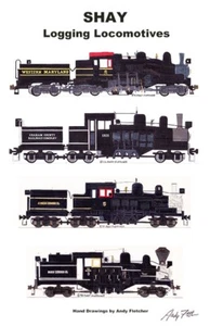 Póster Shay Logging Locomotoras 11""x17"" firmado por Andy Fletcher - Imagen 1 de 1