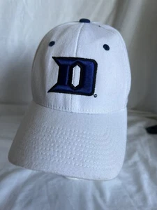 Duke Blue Devils Hat Zephyr Size M / L Baseball Cap NCAA White Clean - Picture 1 of 5